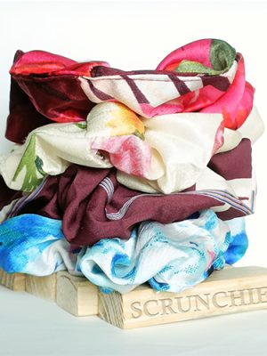 Printed Scrunchies - 4pc