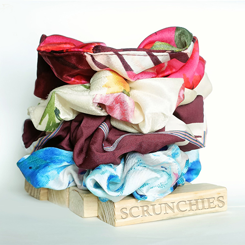 Printed Scrunchies - 4pc