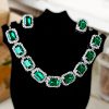Stone Necklace with Earrings