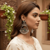 Model Oxidised Ghungroo Dangler Earrings