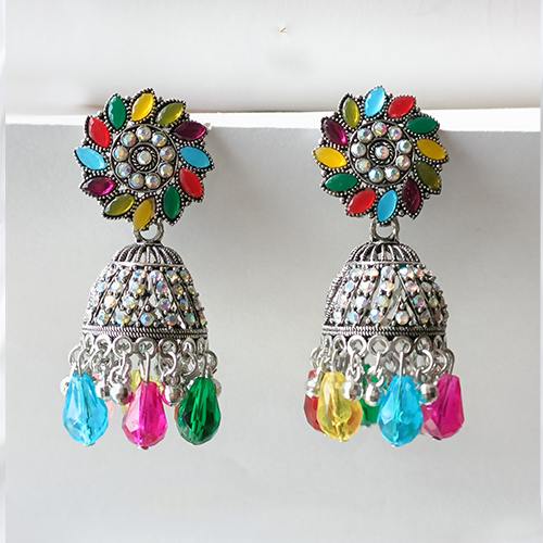 Multicolor Ethnic Jhumka
