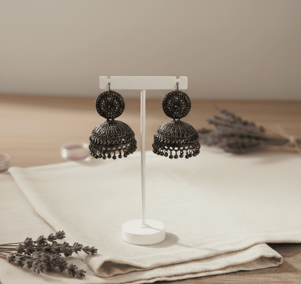 1 Black Oversized Jhumka