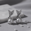 Butterfly Pearl Earring