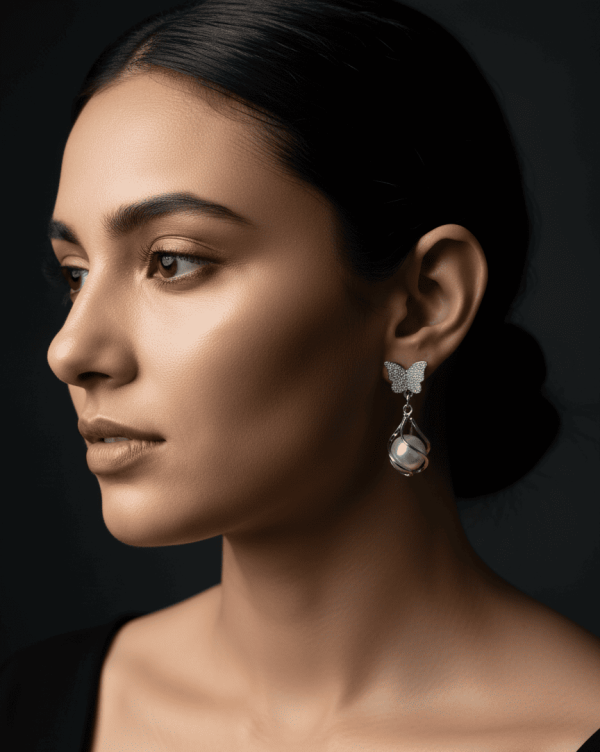 Butterfly Pearl Earring