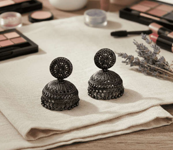 3 Black Oversized Jhumka