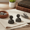 4 Black Oversized Jhumka
