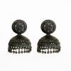 Black Oxidised Jhumka Big Black Oversized Jhumka