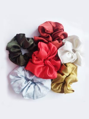 WhatsApp Image 2025-10-31 at 5.38.00 PM Plain Scrunchies - 5pc
