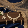 1 (1) Kundan Necklace Set Bronze