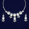 Kundan Necklace Set White