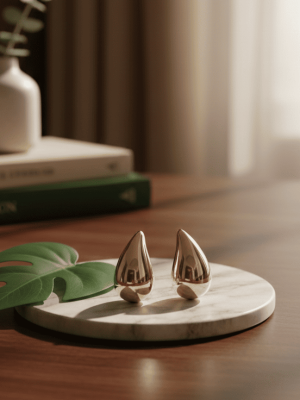 Teardrop Korean Earring Big