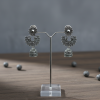 Oxidized Bell Shaped  Earring
