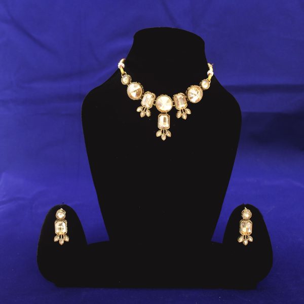 1 Kundan Necklace Set Bronze