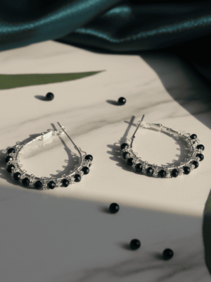 Crystal Hoop Earring
