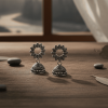 2 Oxidized Floral Earring