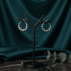 Crystal Hoop Earring