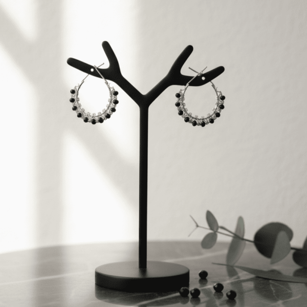 Crystal Hoop Earring