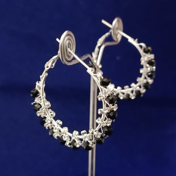 Crystal Hoop Earring
