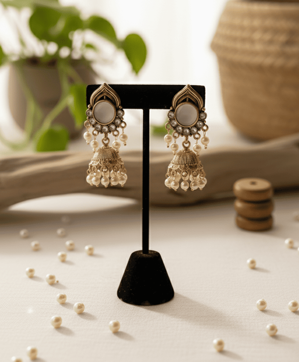 6 Golden Jhumka