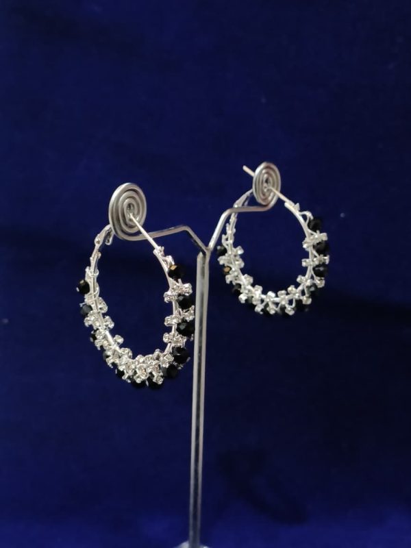 Crystal Hoop Earring