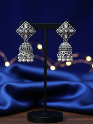 6 Diagonal Kundan Earring