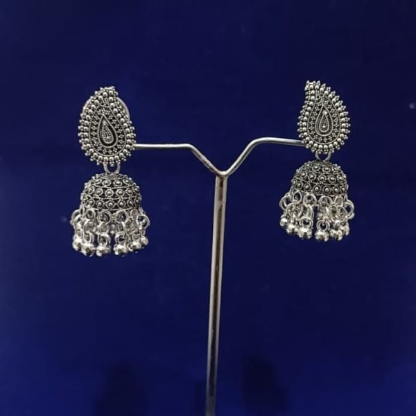 Oxidized Keri Shape Earring