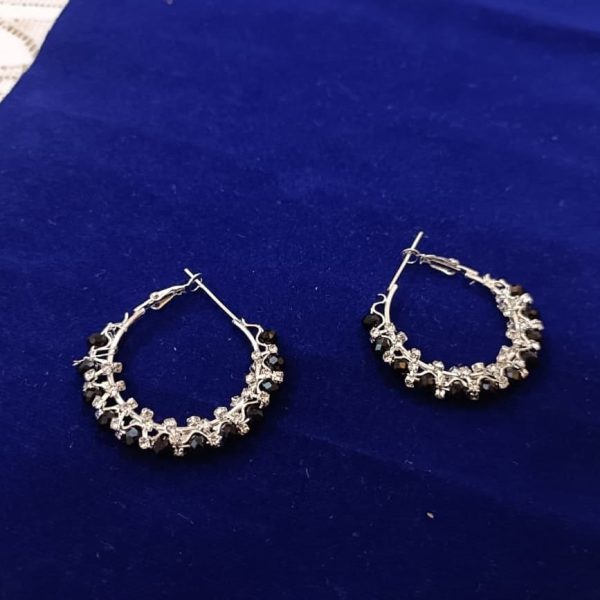 Crystal Hoop Earring