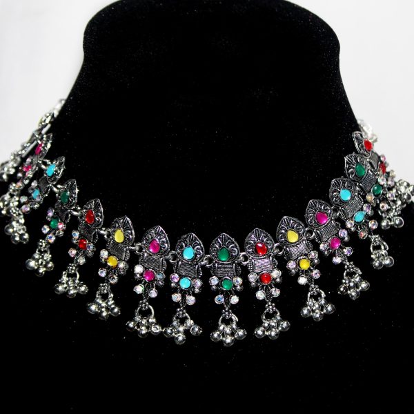 Close Up Choker Oxidized Necklace Set
