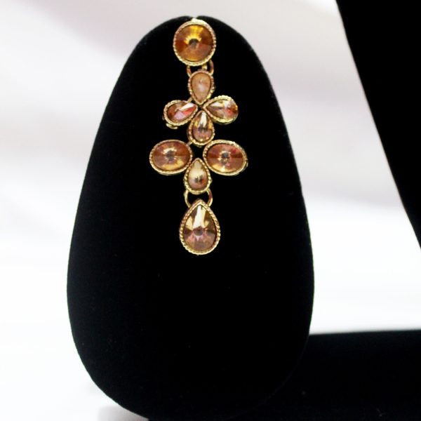 Amber Bloom Petal Jewellery Necklace Set