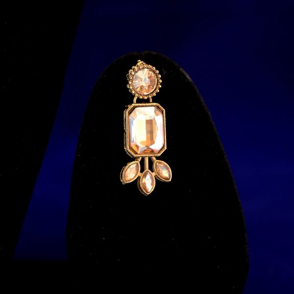 Earrings Kundan Necklace Set Bronze