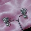 Pearl Cluster Drop Earrings