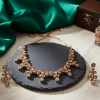 Amber Bloom Petal Jewellery Necklace Set