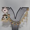 Jhumka Hairchain Multicolor Jhumka with Hairchain