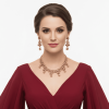 Amber Bloom Petal Jewellery Necklace Set