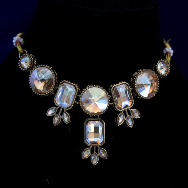 Zoom Kundan Necklace Set Bronze