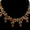 Amber Bloom Petal Jewellery Necklace Set