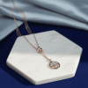 Rose Gold Celestial & Heart Charm Pendant