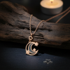 Celestial Midnight Moon & Stars Pendant