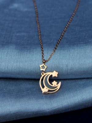PED006 moon and stars pendant