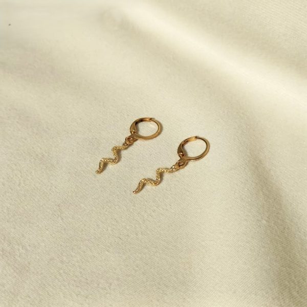 5 Pair Gold Plated Pearl Hoop Earring
