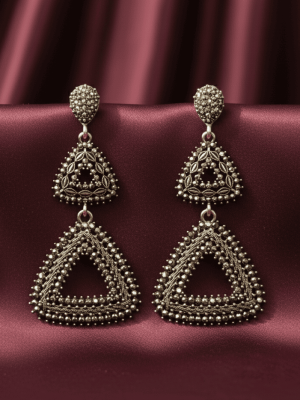2 Filigree Tiered Earrings