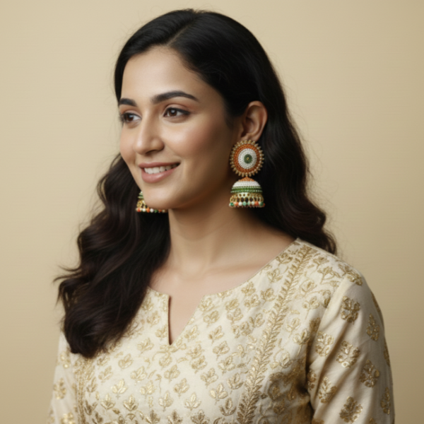 Tricolor Jhumka