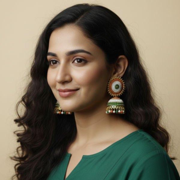 Tricolor Jhumka