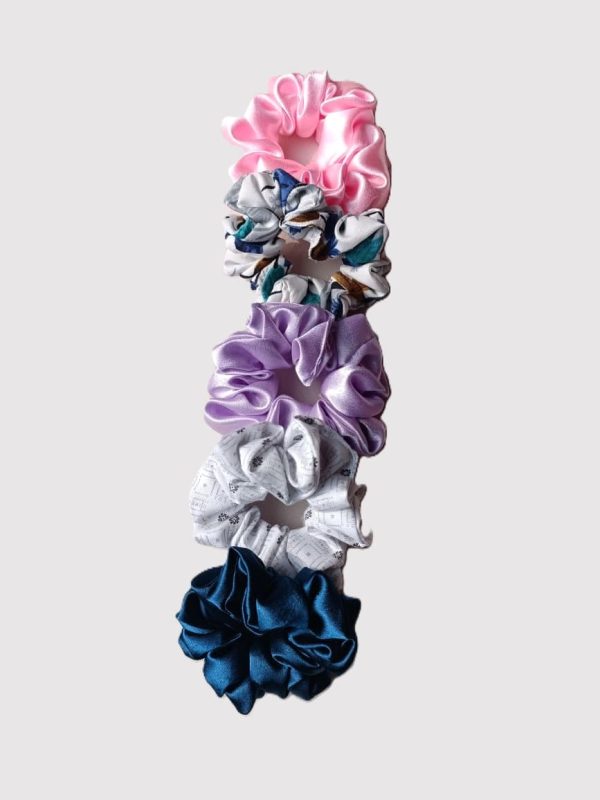 Premium Scrunchies - Set of 5