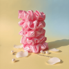 Premium Pink Scrunchies - Set of 5