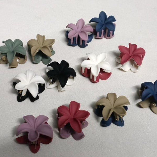 CTR006-2 Floral Matte Hair Claws