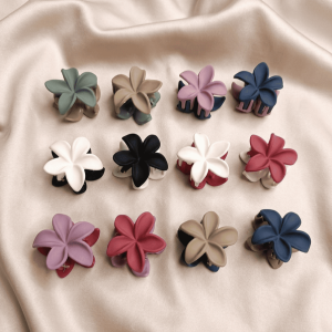 Floral Matte Hair Claws
