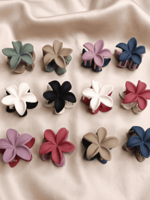 CTR006-3 Floral Matte Hair Claws