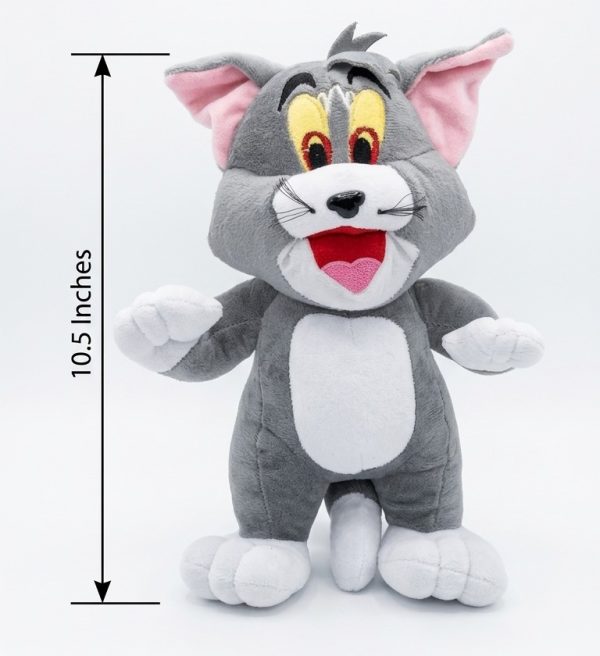 cute grey cat plush toy for kids gift