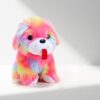 Ultra-Soft Rainbow Puppy Plush Toy | Cuddly Multicolor Dog Soft Toy